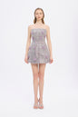 Embroidered Short Evening Dress - 2011C