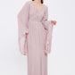 V Neck Chiffon Long Evening Dress