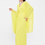 V Neck Chiffon Long Evening Dress