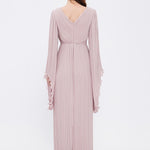 V Neck Chiffon Long Evening Dress