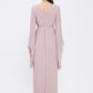 V Neck Chiffon Long Evening Dress