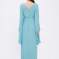 V Neck Chiffon Long Evening Dress