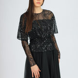 Long Sleeve Evening Dress with Bolero - 2021C