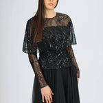 Long Sleeve Evening Dress with Bolero