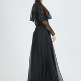 Long Sleeve Evening Dress with Bolero - 2021C