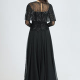 Long Sleeve Evening Dress with Bolero - 2021C