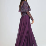 Long Sleeve Evening Dress with Bolero