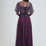 Long Sleeve Evening Dress with Bolero