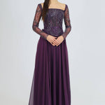 Long Sleeve Evening Dress with Bolero