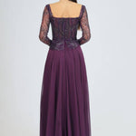 Long Sleeve Evening Dress with Bolero