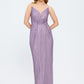 Dragee Collar Stone Embroidered Long Evening Dress