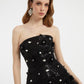 Embroidered Short Evening Dress