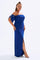 Embroidered Sleeve Detailed Plus Size Evening Dress