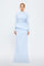 Fish Cut Round Neck Long Evening Dress