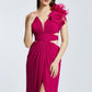 Floral Slit Long Evening Dress