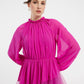 Ruffled Chiffon Long Evening Dress