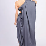 Jersey Fabric Long Evening Dress - 4038C