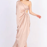 Jersey Fabric Long Evening Dress - 4038C