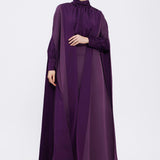 Judge Collar A-line Hijab Evening Dress