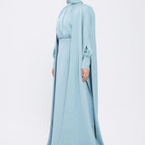 Judge Collar A-line Hijab Evening Dress