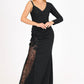 Lace One Sleeve Long Evening Dress