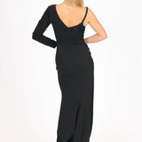 Lace One Sleeve Long Evening Dress - 4052C