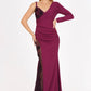 Lace One Sleeve Long Evening Dress