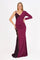 Lace One Sleeve Long Evening Dress