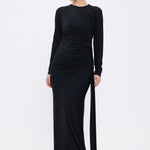 Long Sleeve Evening Dress With Stones