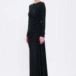 Long Sleeve Evening Dress With Stones