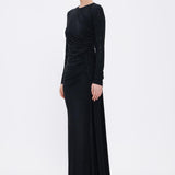 Long Sleeve Evening Dress With Stones