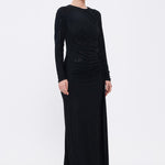 Long Sleeve Evening Dress With Stones