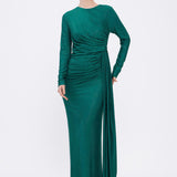 Long Sleeve Evening Dress With Stones