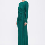 Long Sleeve Evening Dress With Stones