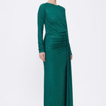 Long Sleeve Evening Dress With Stones