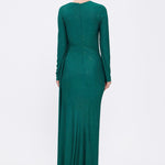 Long Sleeve Evening Dress With Stones