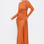 Long Sleeve Evening Dress With Stones