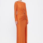 Long Sleeve Evening Dress With Stones