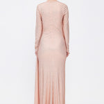 Long Sleeve Evening Dress With Stones