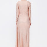 Long Sleeve Evening Dress With Stones