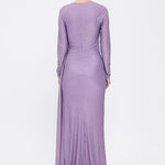 Long Sleeve Evening Dress With Stones