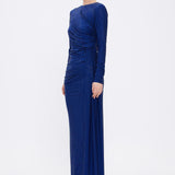 Long Sleeve Evening Dress With Stones