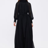 Long Sleeve Chiffon Hijab Evening Dress