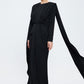 Long Sleeve Hijab Evening Dress