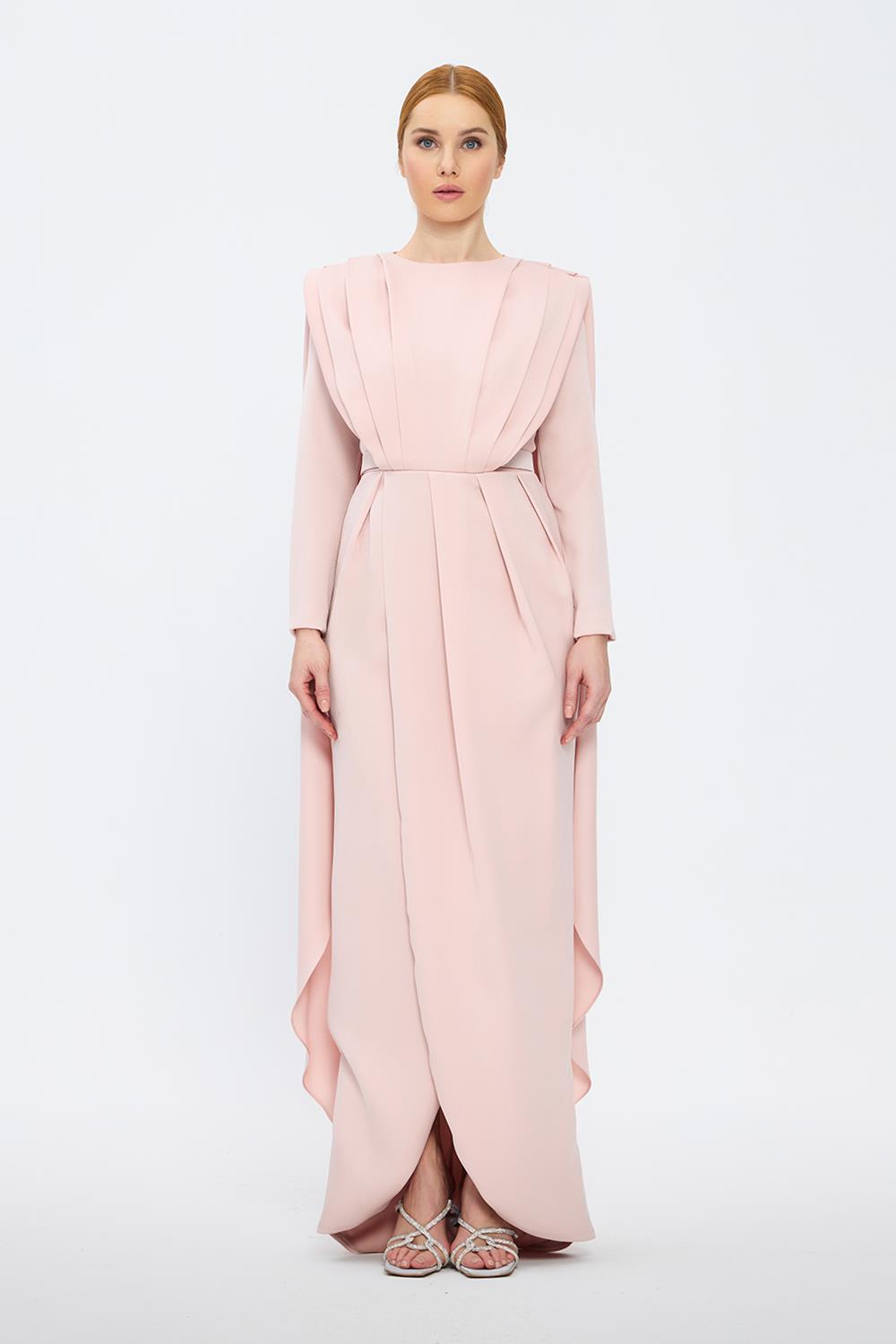 Long Sleeve Hijab Evening Dress