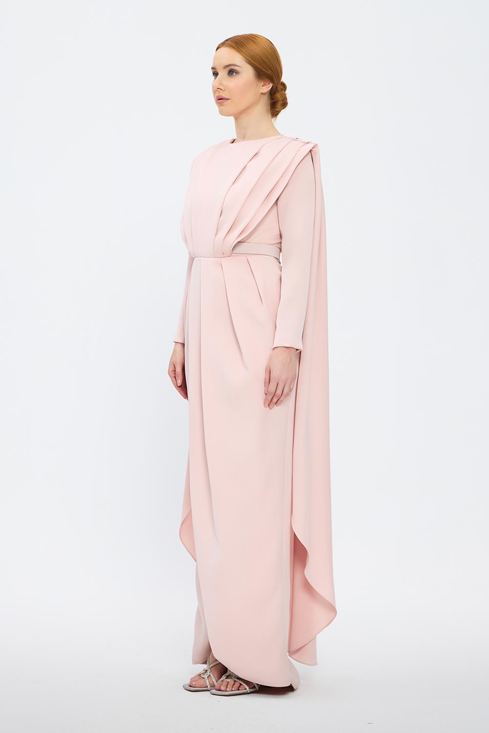 Long Sleeve Hijab Evening Dress