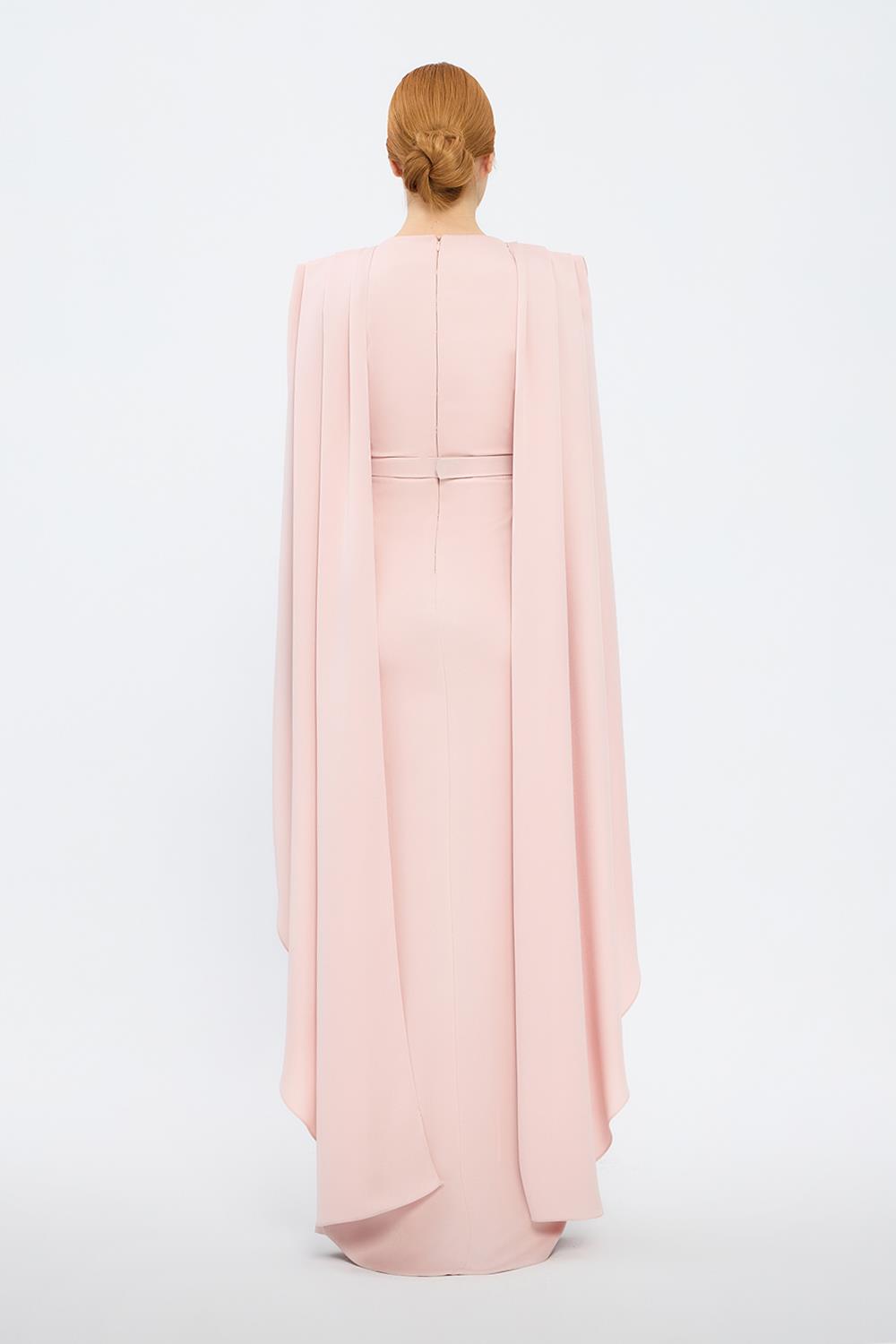 Long Sleeve Hijab Evening Dress