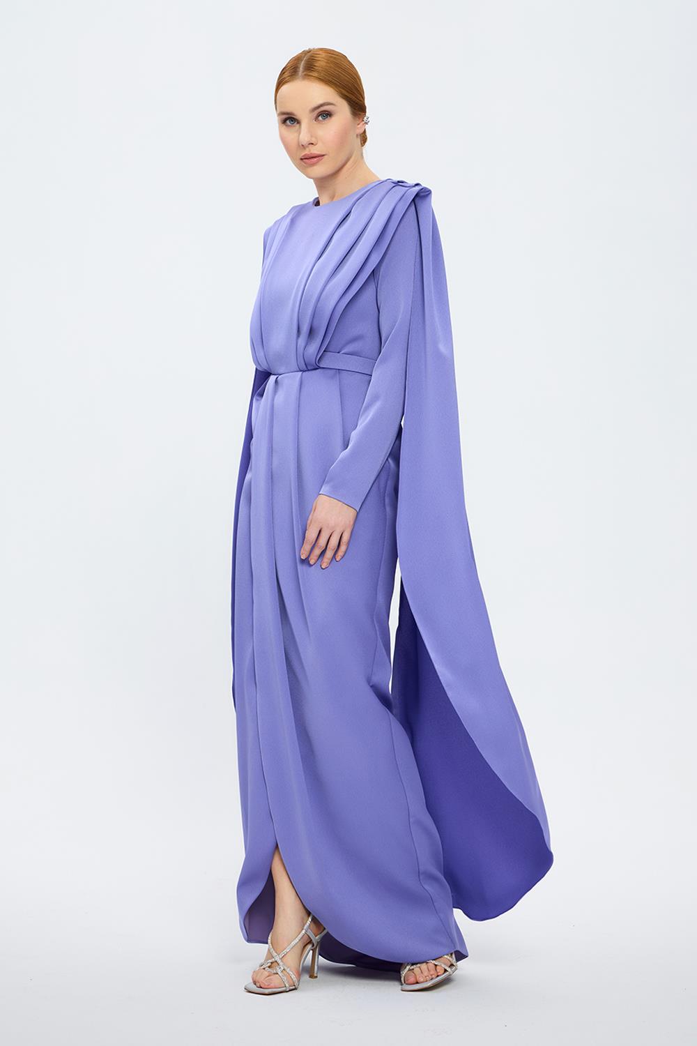 Long Sleeve Hijab Evening Dress