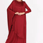 Zero Neck Veiling Jumpsuit Dress