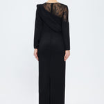 Long Sleeve Lace Embroidered Evening Dress